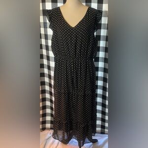 Always Indigo 2x Polka Dot Dress
